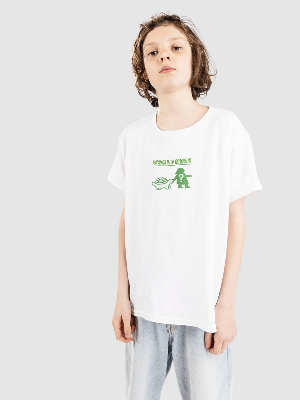 A.LAB World News Kids T-Shirt white