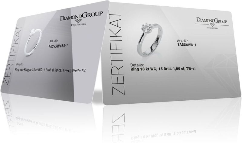 Luna Creation - Dames Ring - 750/- 18 karaat - Diamant - 1A440W852-1 - Ringmaat 52