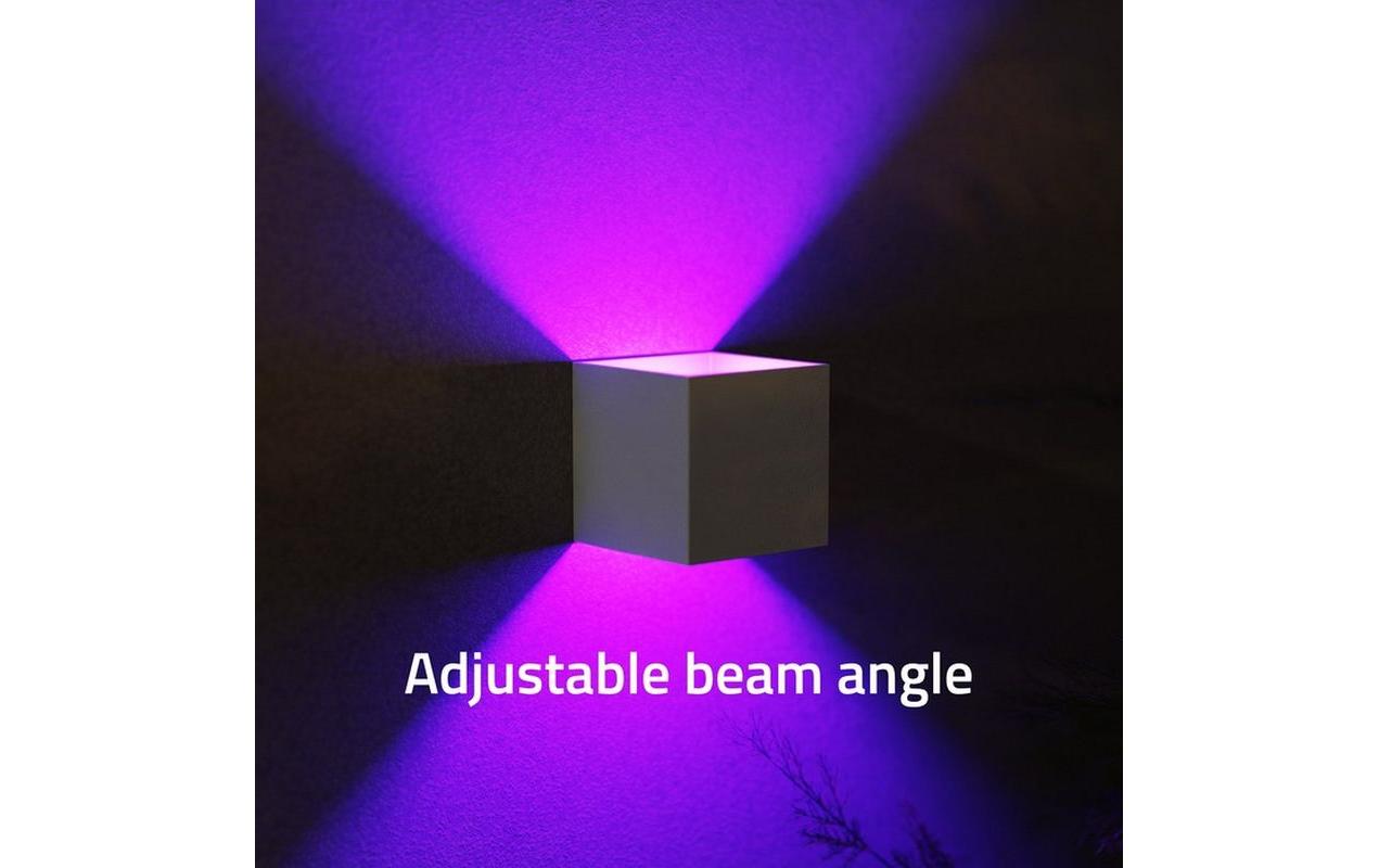 Gartenleuchte Smart Wall Light 2 x 3W, RGB+CCT, WeissGartenlampe mit Bluetooth-Technologie