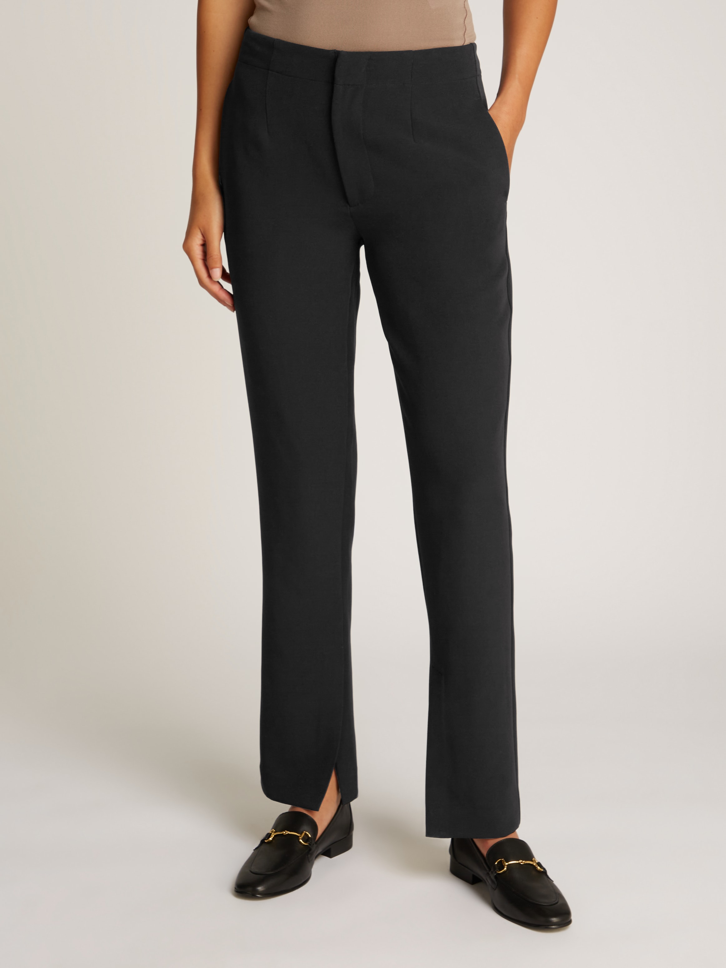 Calvin Klein Jeans Bootcuthose »SPLIT HEM SLIM LEG PANT«  Gesässtaschen, Logodruck