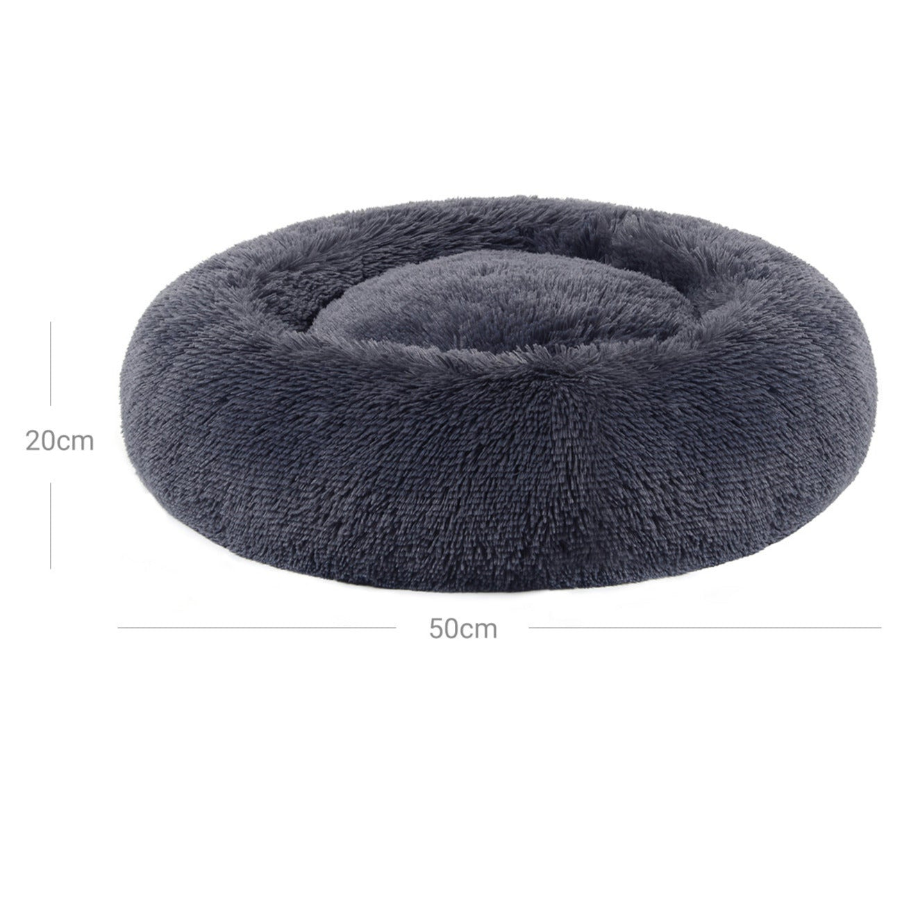 Panier pour chien lit pour chat doux 50 cm gris foncé