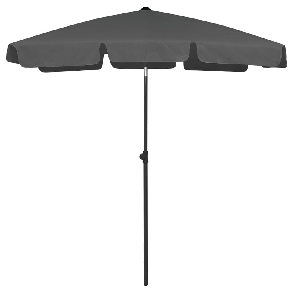 Parasol de plage 180 x 120 cm anthracite