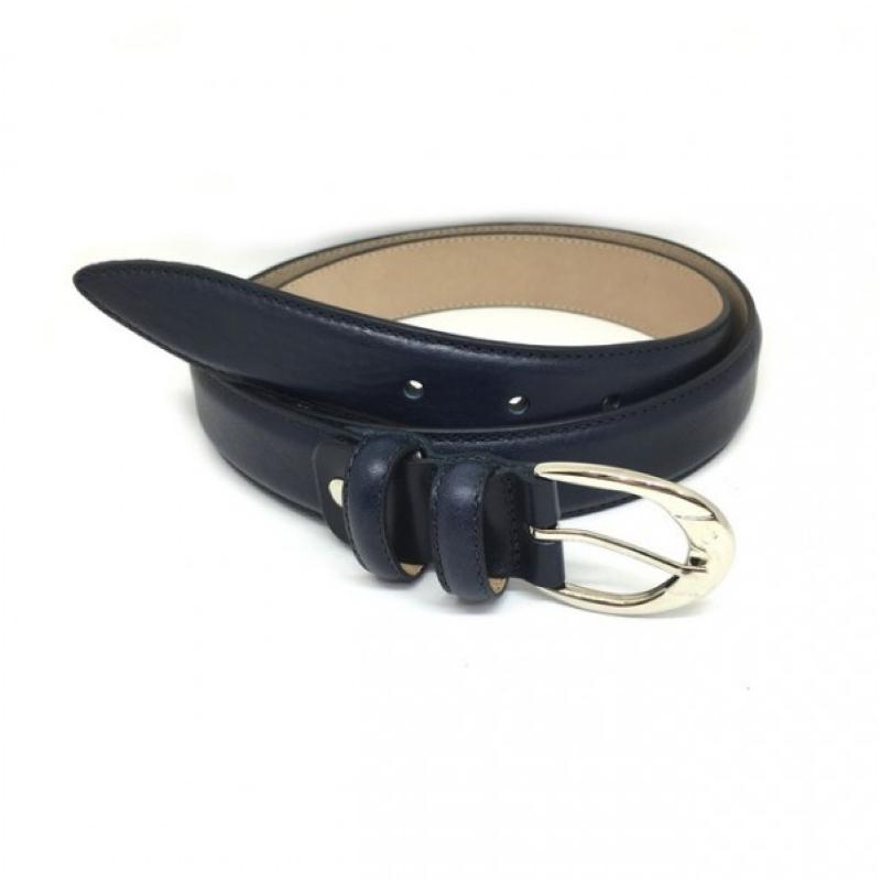 Milano Belts Dames Centuur Ivrea 30 Navy Blauw