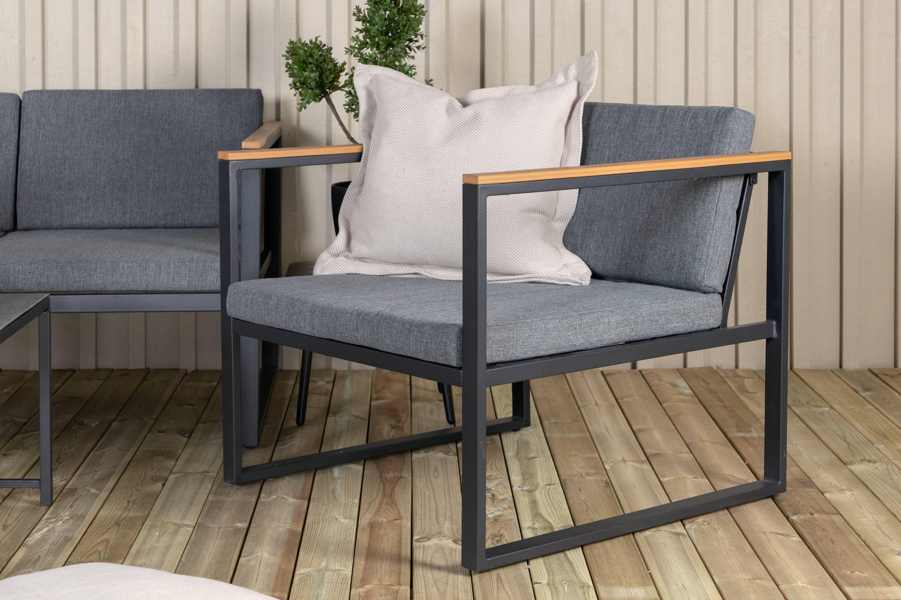 FjÃ´rd - Tuinset Grijs Metaal - 80x188x67cm - Dakar