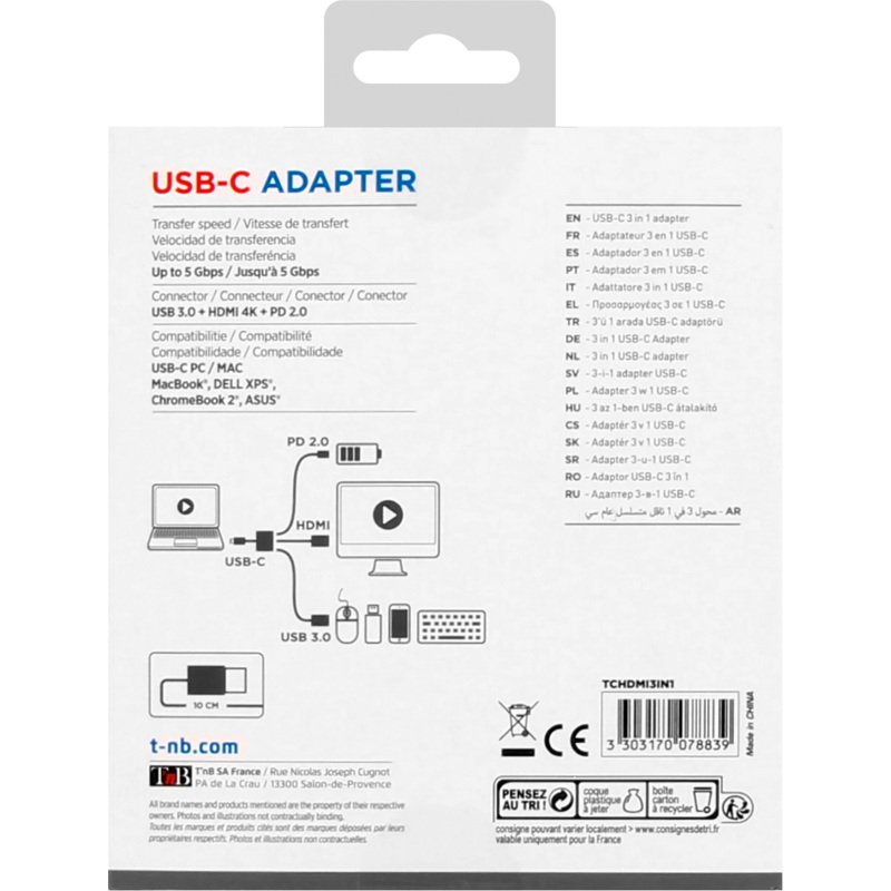 T'nB Adaptateur USB Type C vers HDMI