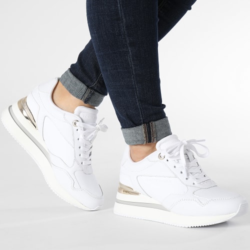 Baskets Femme Wedge Sneaker 7031 White