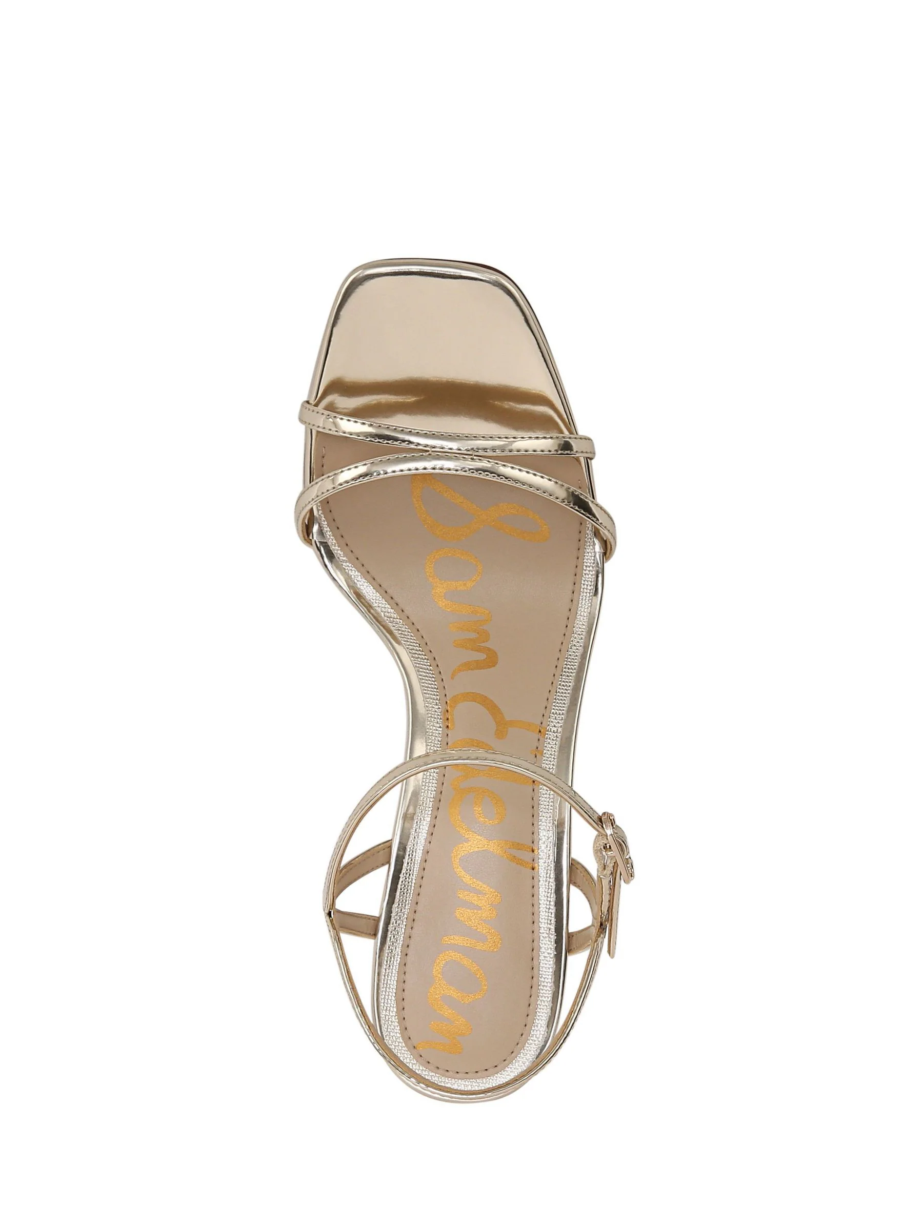 Goud - Sam Edelman Regular Fit Presley Strappy Heeled Sandals