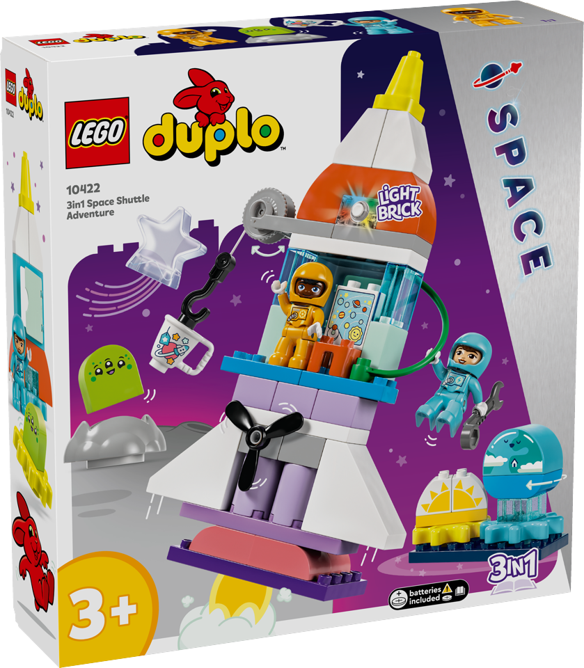 LEGO DUPLO - 3-i-1-eventyr med rumfærge (10422)