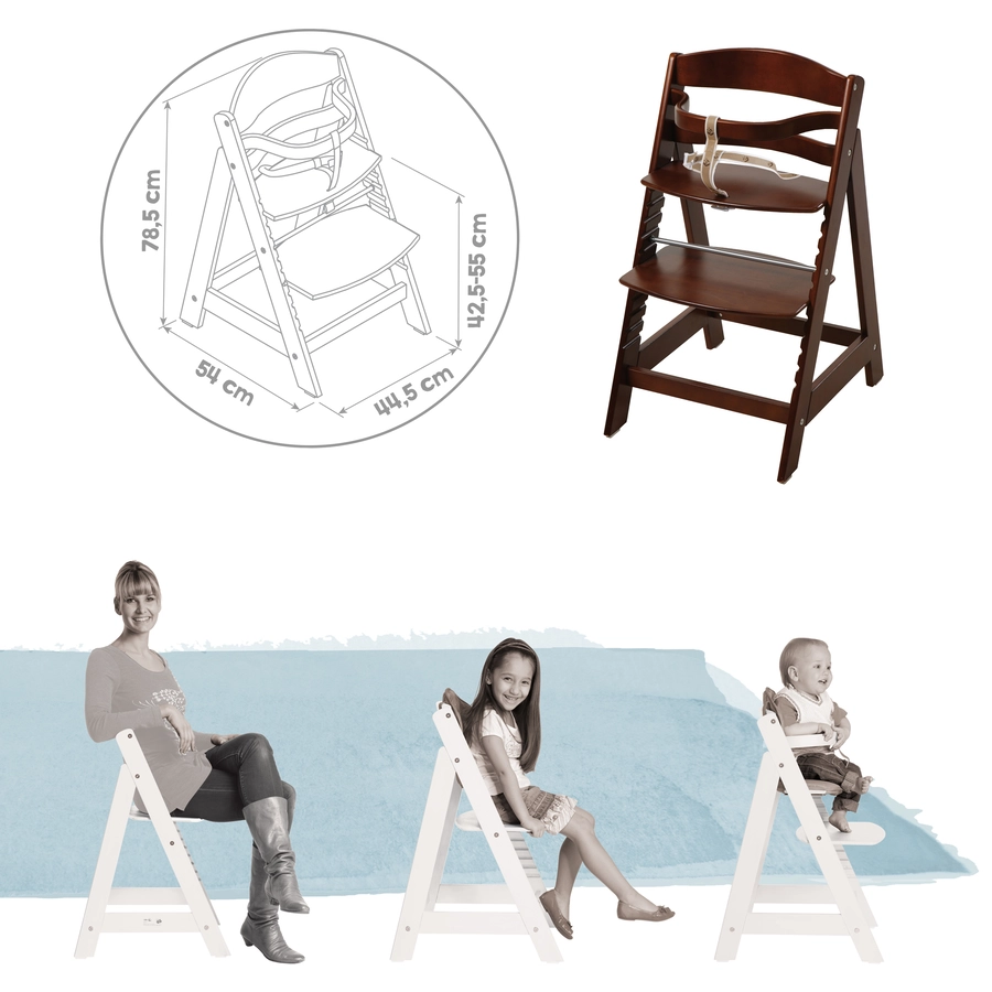roba Treppenhochstuhl Sit up III braun