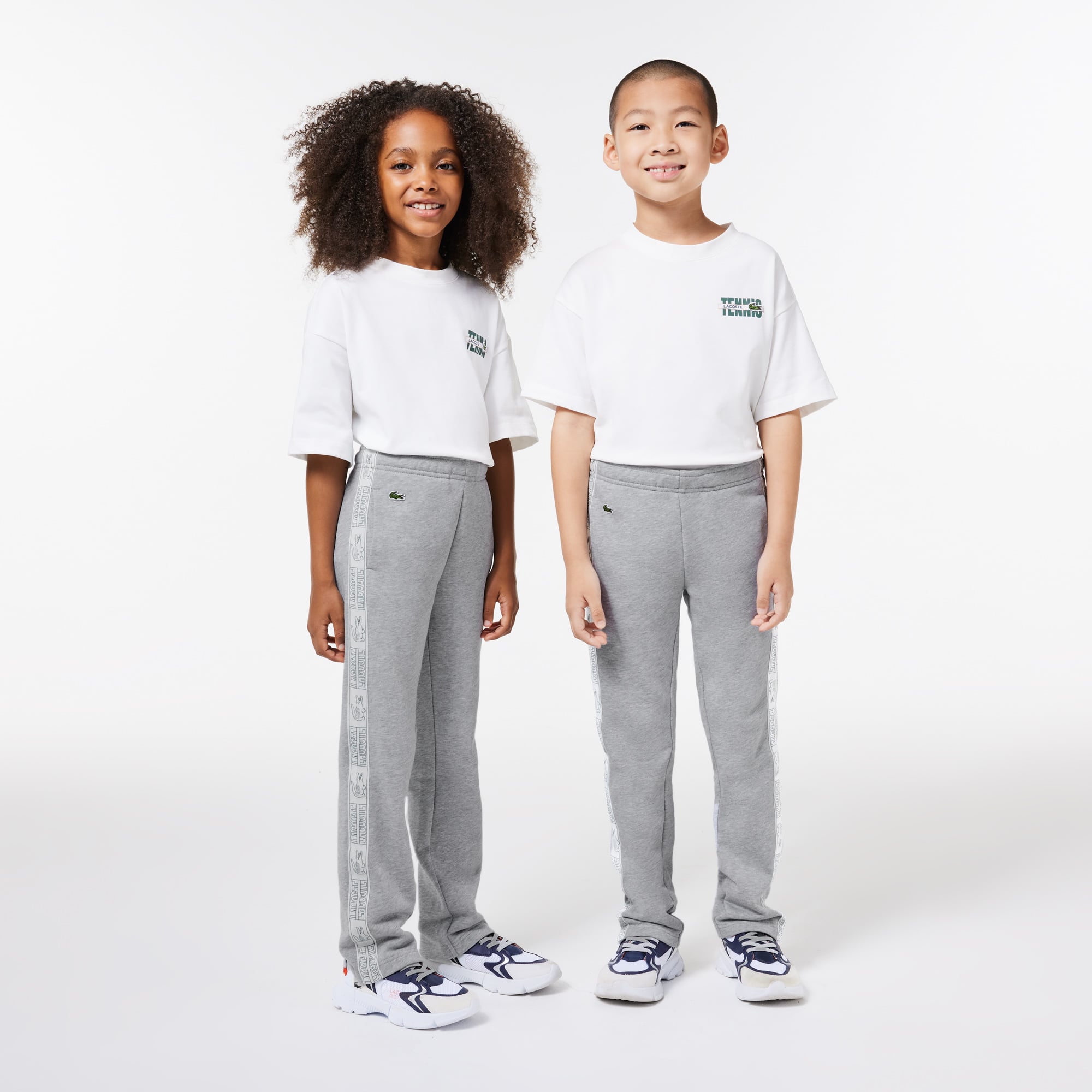 Pantalon de survêtement en molleton coton Pantalons & Shorts - Gris - Lacoste - Enfant