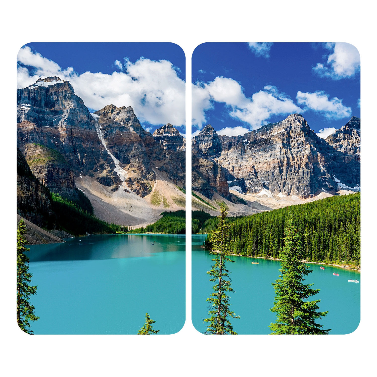 Glas-Abdeckplatten Bergsee