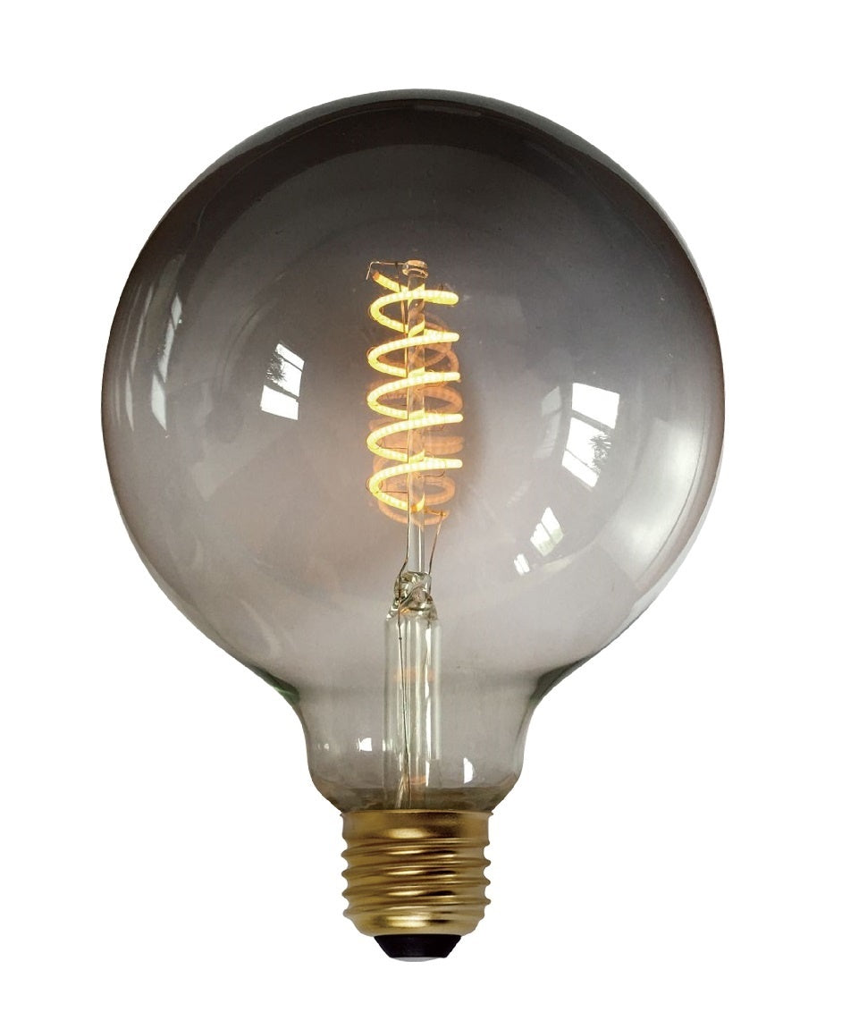 Freelight E27 7Watt Led Smoke 125mm incl. Stappen Dimmer