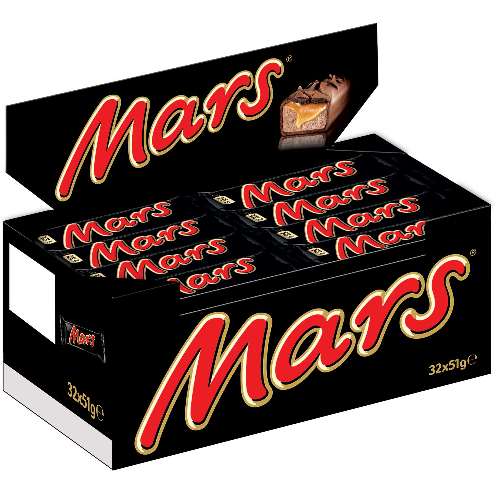 Mars Schokoriegel 32x51g=1632g MHD:28.9.25