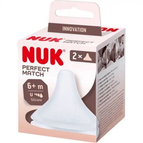 Nuk Perfect Match Tetina Silicone Tamanho U  6 Meses 2 Unidades