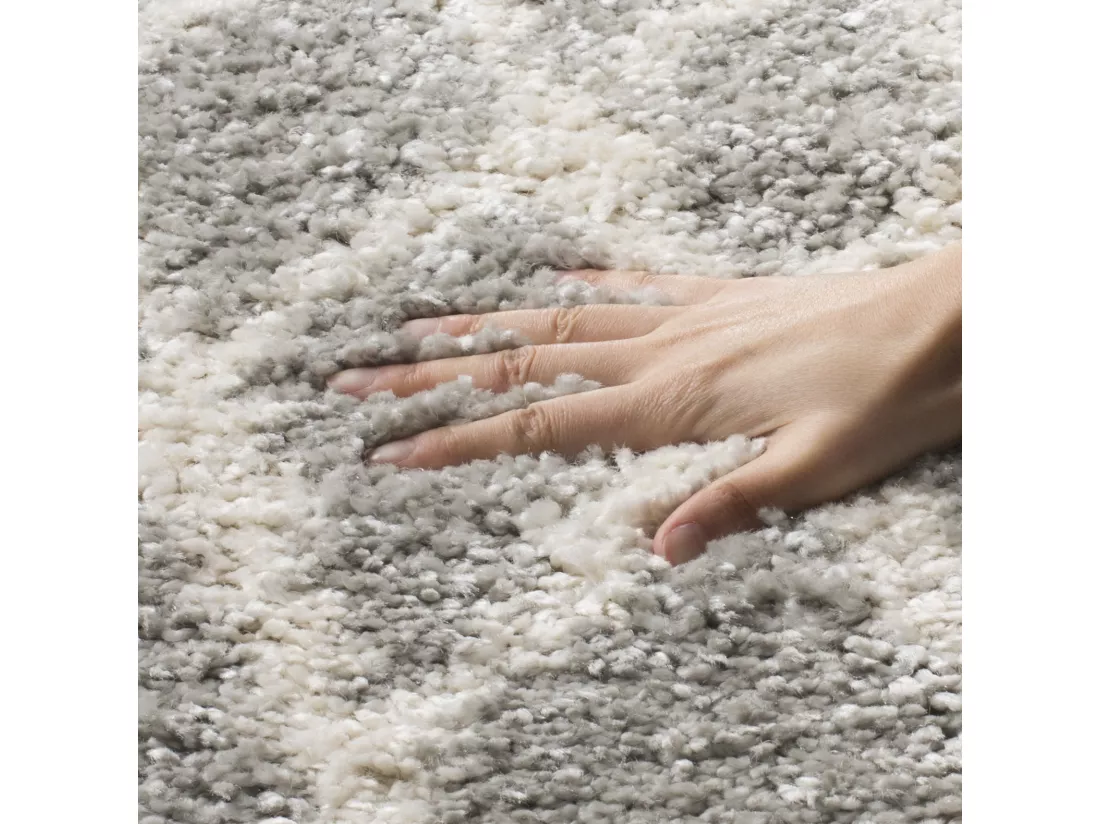 Tapis Light Grey & Cream 155 X 155 cm - Nador