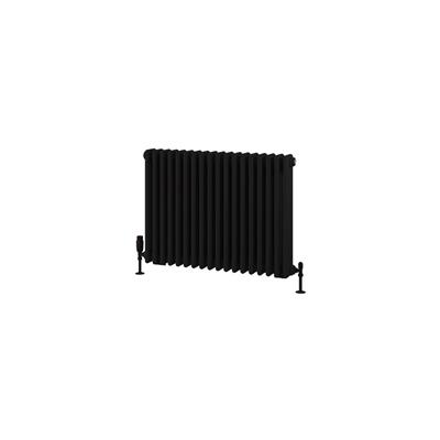 Eastbrook Rivassa 3 koloms radiator 85x60cm staal 1467W zwart mat