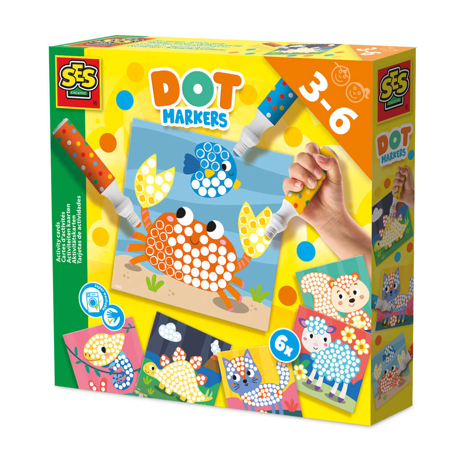 SES Creative dot markers activiteiten kaarten