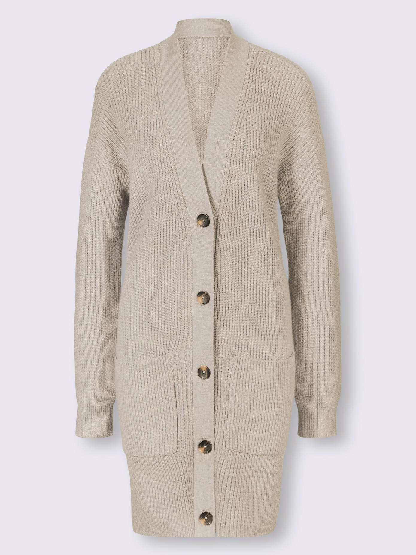 Veste en tricot 2 poches plaquées