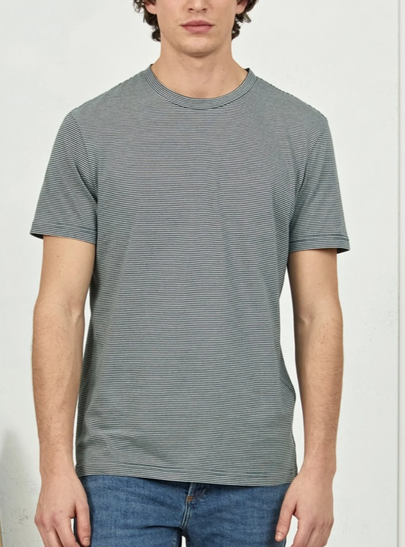 T-Shirt Casey Rayé Amazone