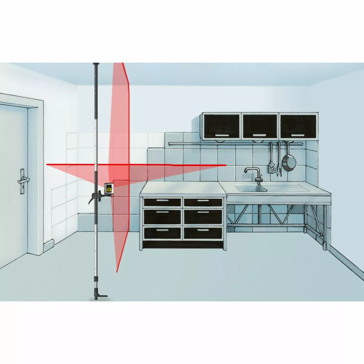 Laserliner 090.122A Telescoopstatief Telepod Plus - 330cm