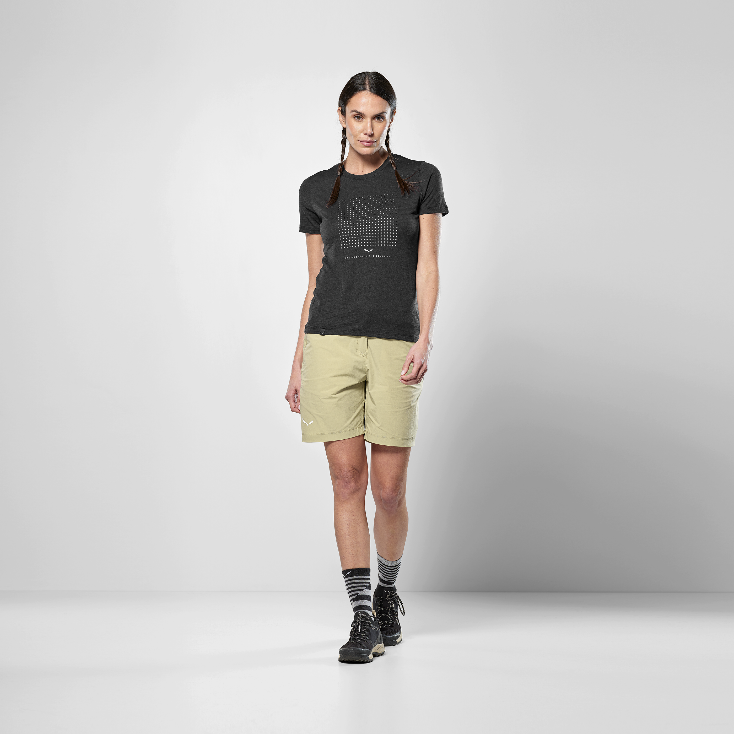 Eagle Dotted Mountain Trainer Merino T-Shirt Damen