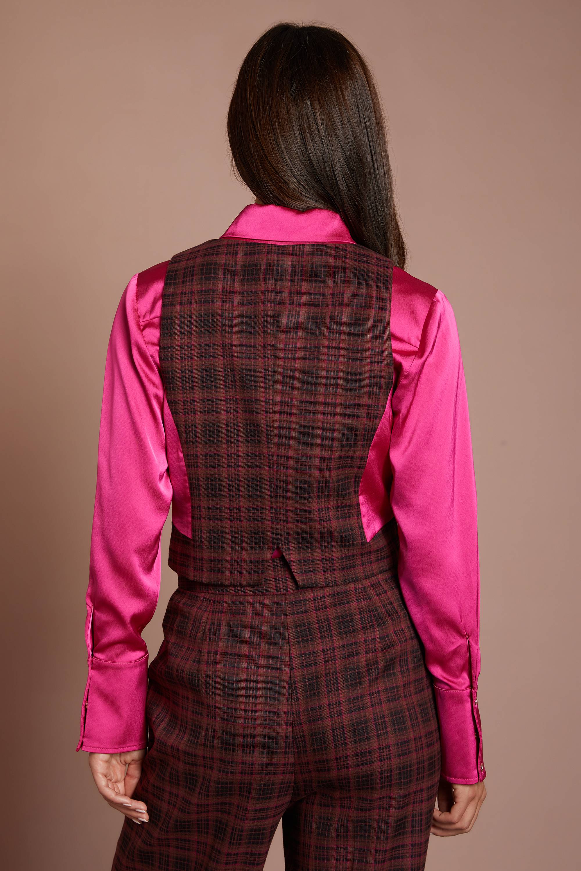 Coast Gilet À Carreaux Avec Cravate