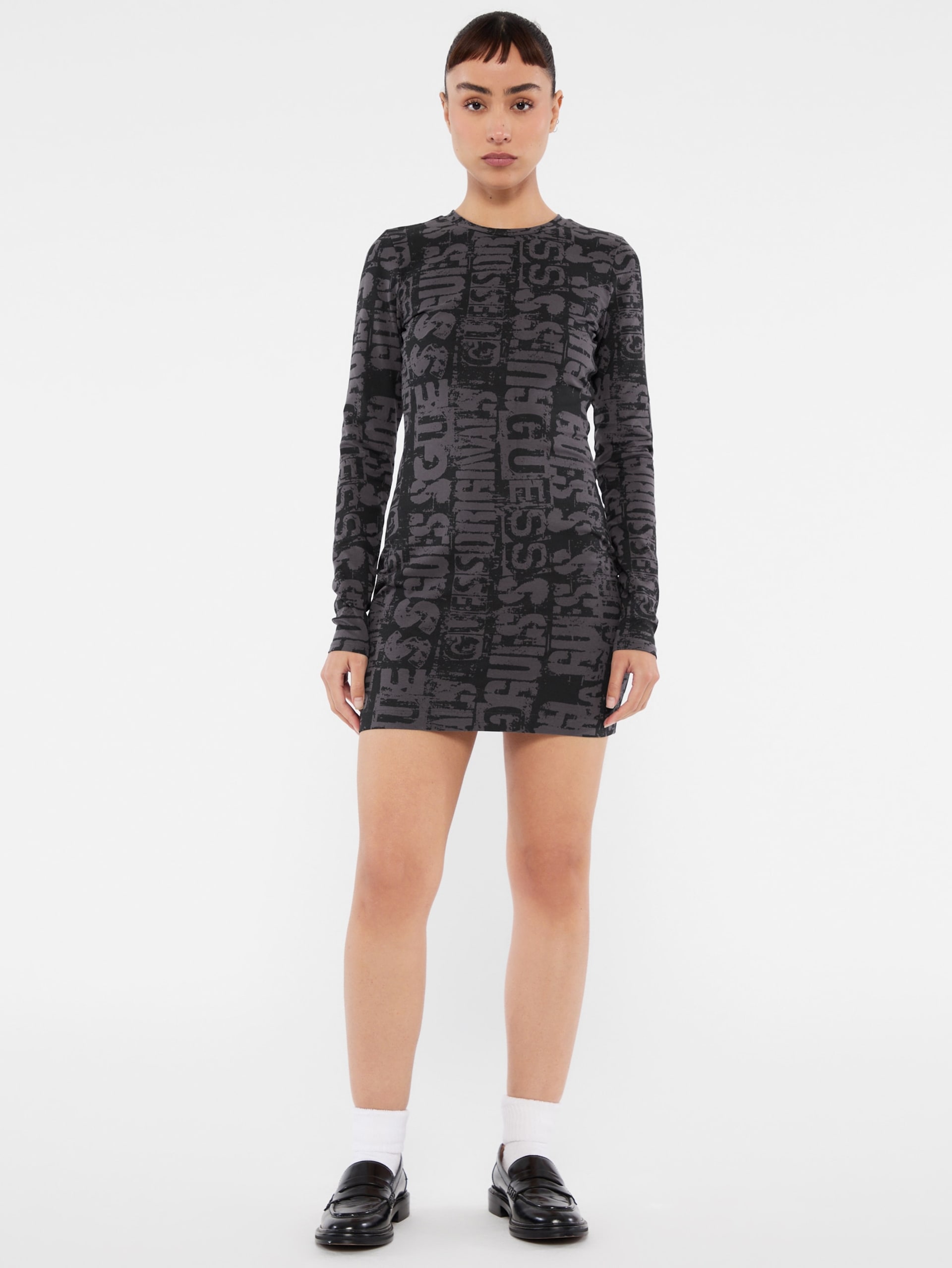 Vestido curto estampado GUESS Originals