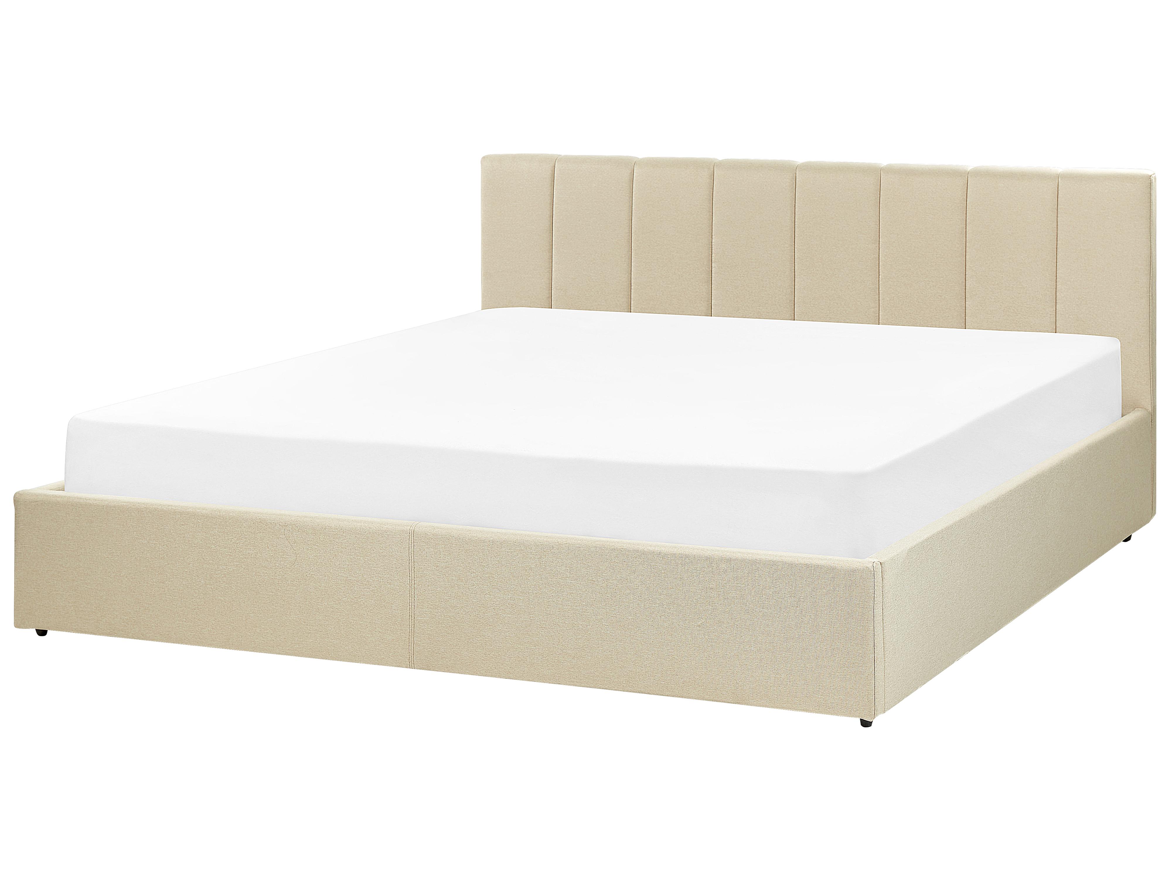 Bed met opbergruimte Stof DREUX 180 x 200 cm Beige