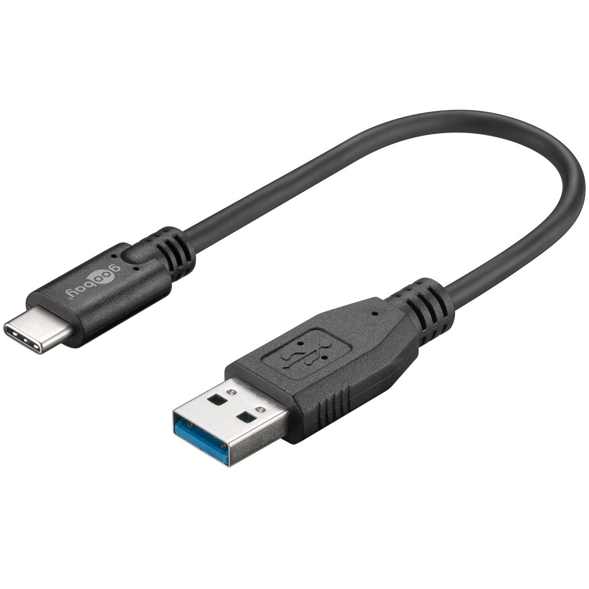 Goobay Synkroniser og lad Super Speed ​​​​USB-C™ til USB A 3.0-ladekabel