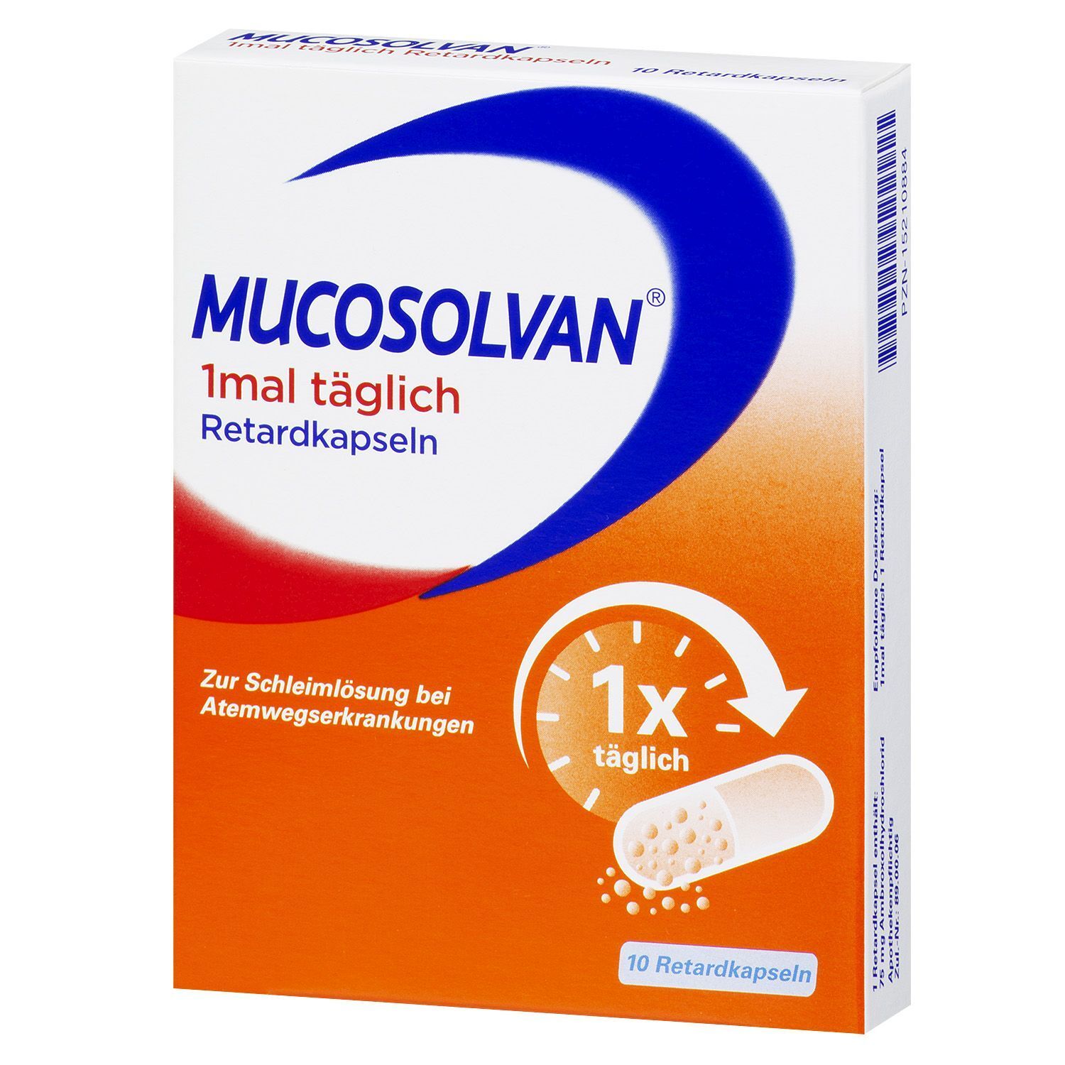 MUCOSOLVAN 1x täglich Retardkapseln Schleimlöser bei Husten