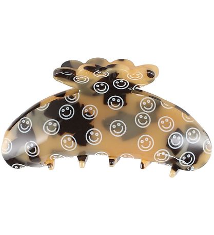 By Stær Haarspange - Asta - 10x5 cm - Smiley Braun Leo