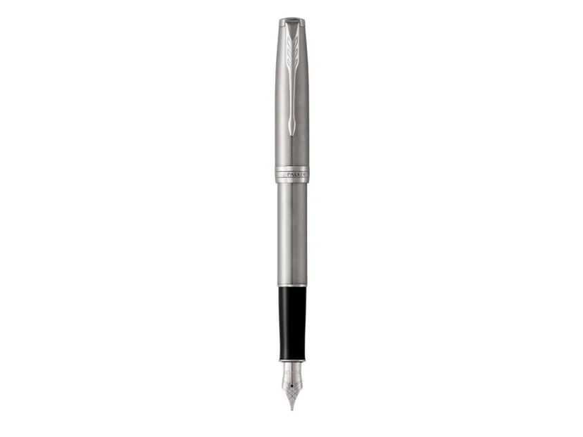 Parker Sonnet, Rustfrit Stål, Cartridge filling system, Metal, Blå, Palladium, Rustfrit Stål