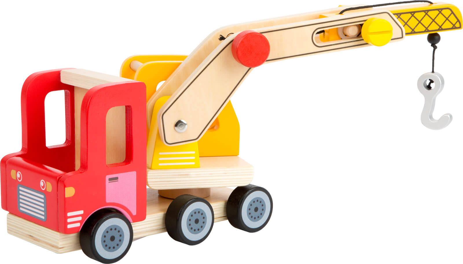 Baustellenfahrzeug KRANWAGEN aus Holz