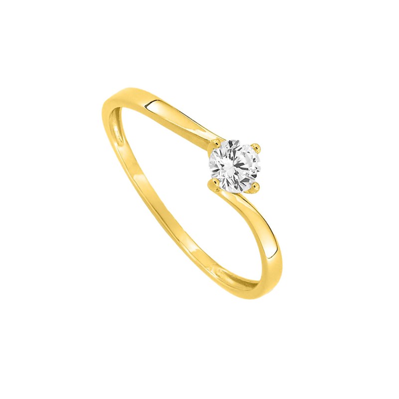 Bague Femme - Oxyde de zirconium - Or 9 Carats