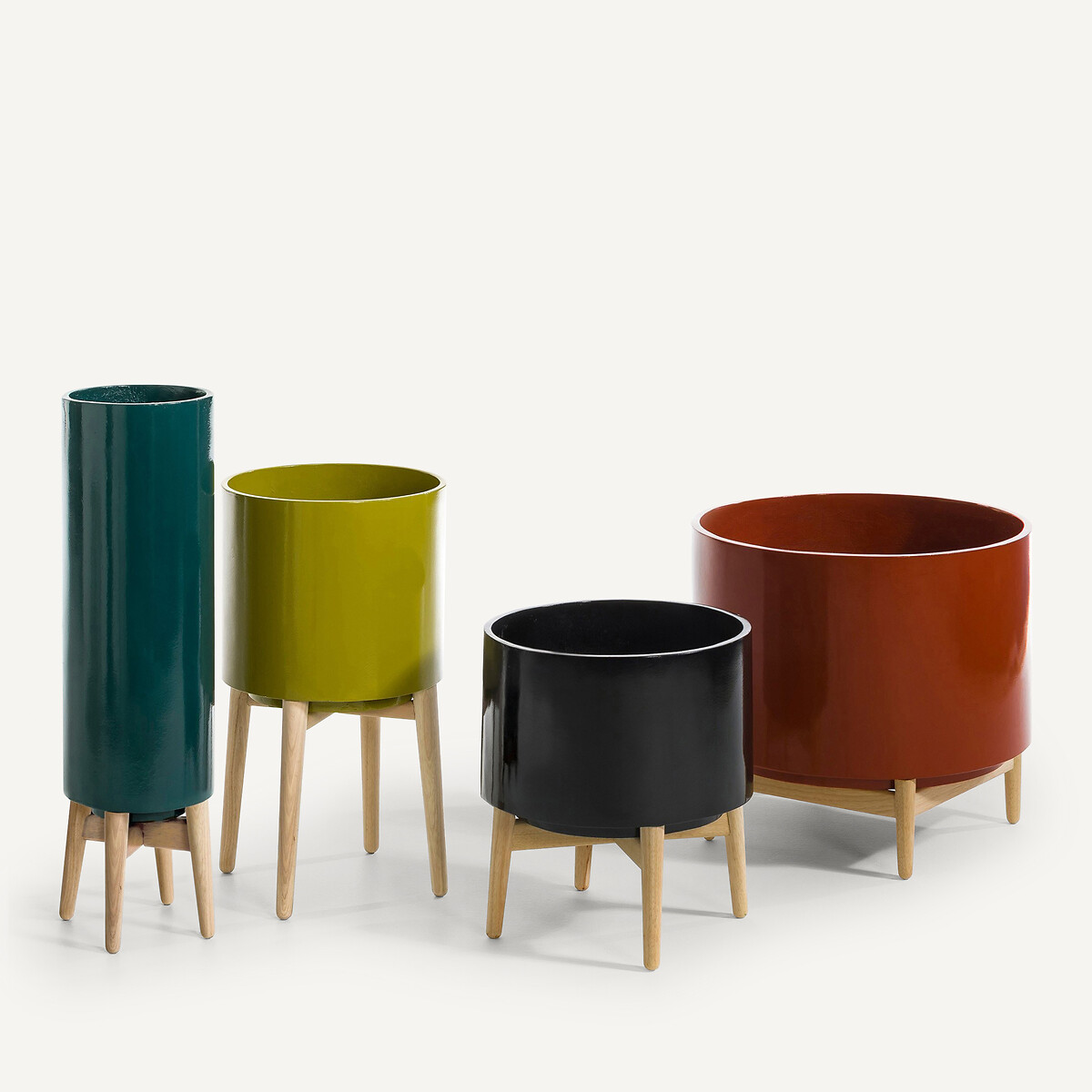 AM.PM<br>Vaso de flores com pé em seringueira, 42 cm de altura, Florian