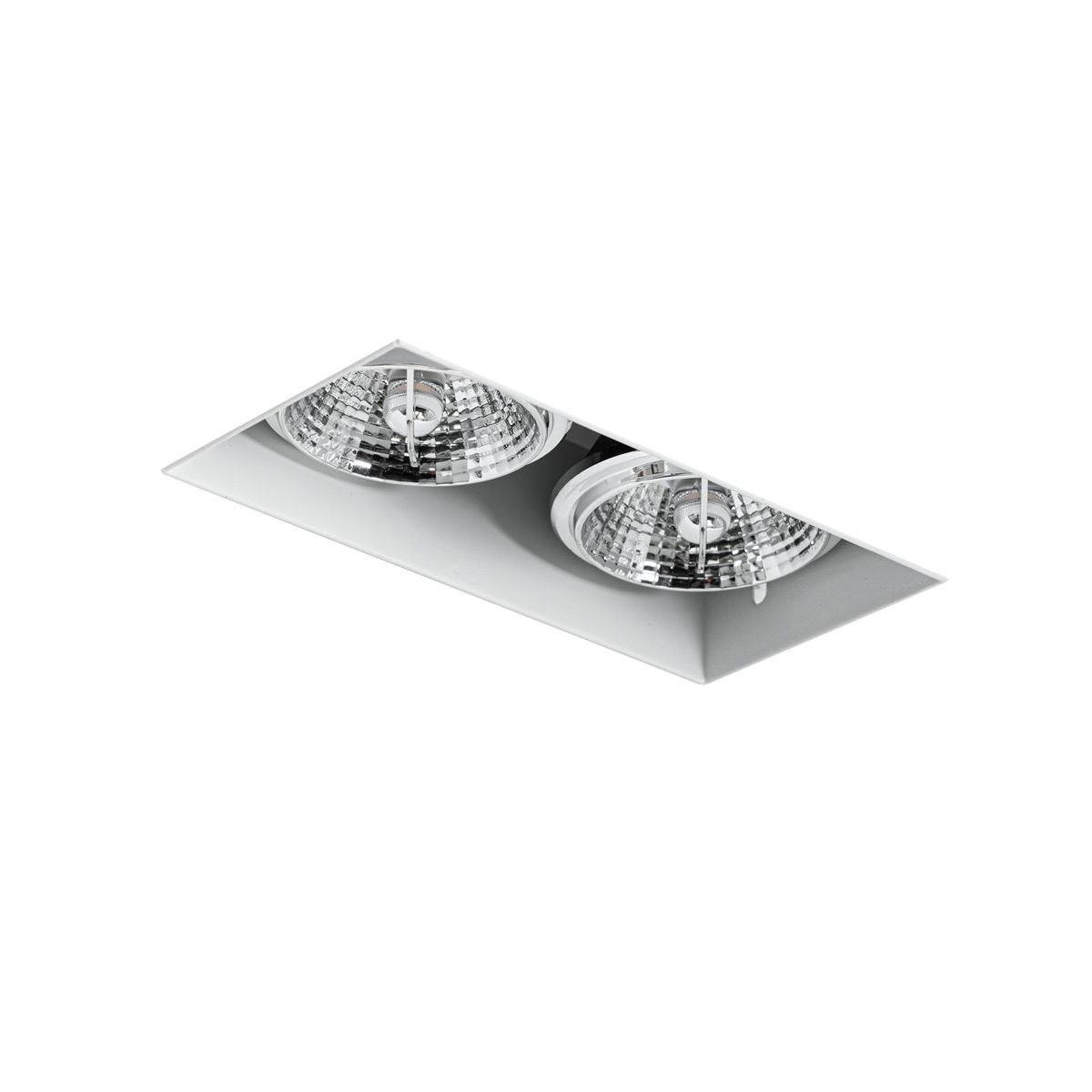 Moderne inbouwspot wit GU10 AR70 trimless 2-lichts - Oneon