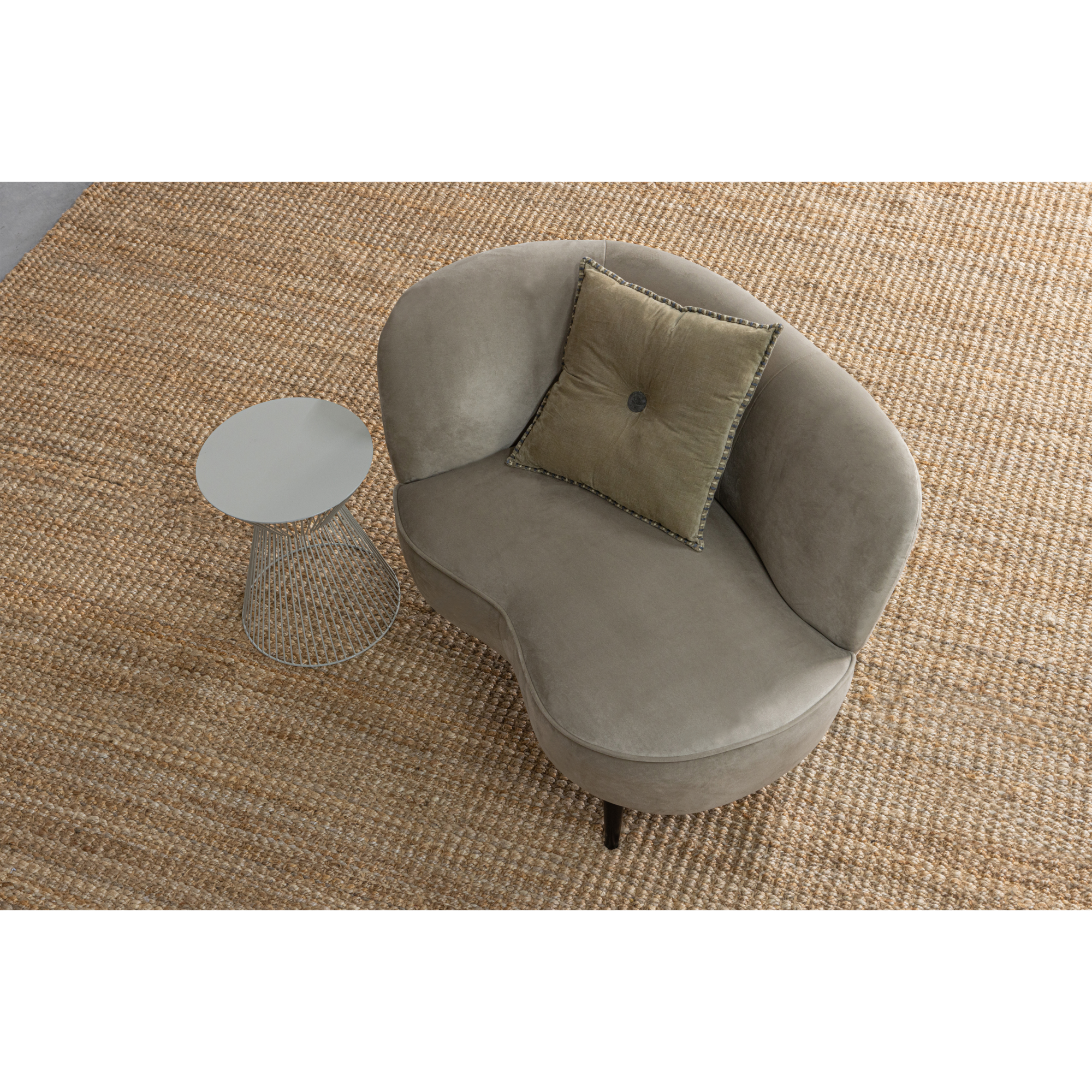Lounge fauteuil Sara Sara Lounge Fauteuil Rechts - Teddy - Off white