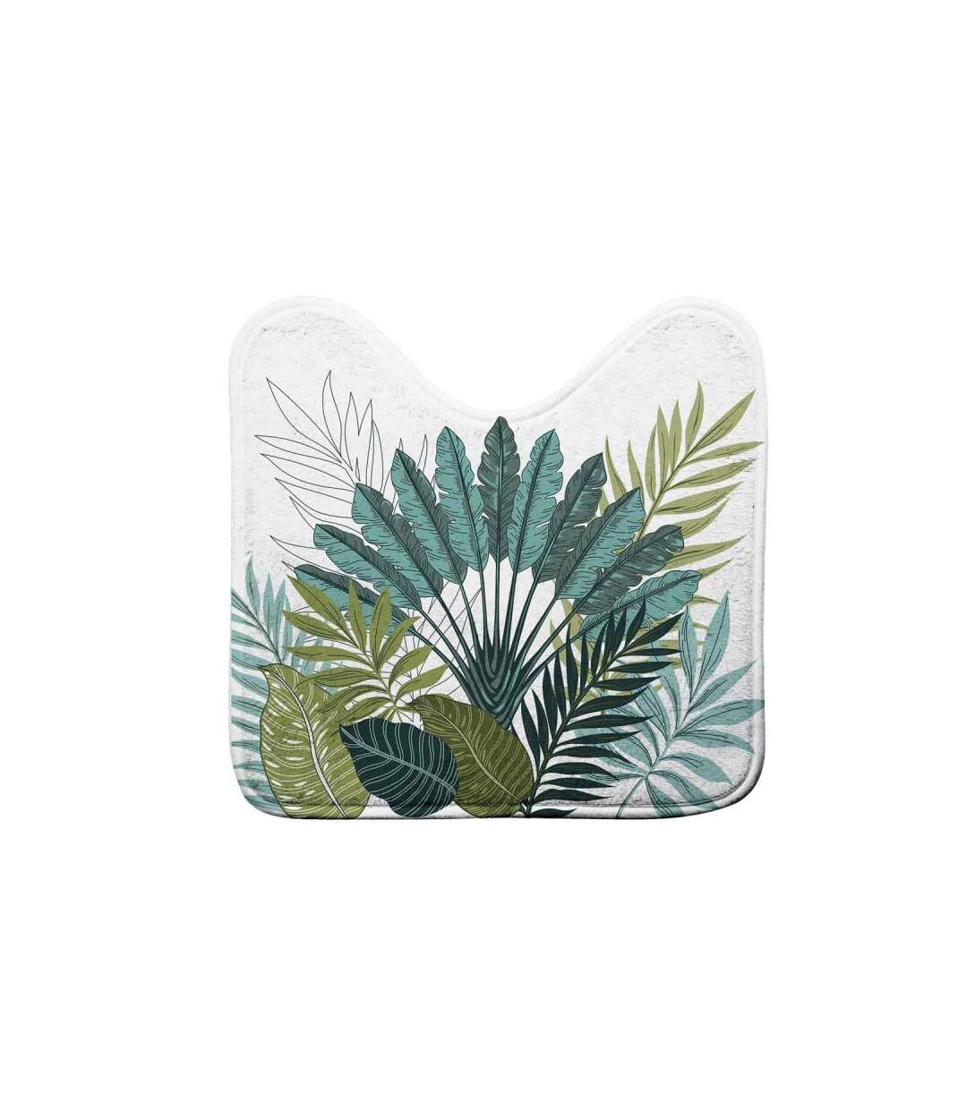 Tapis WC Imprimé Panazio 45x45cm Vert
