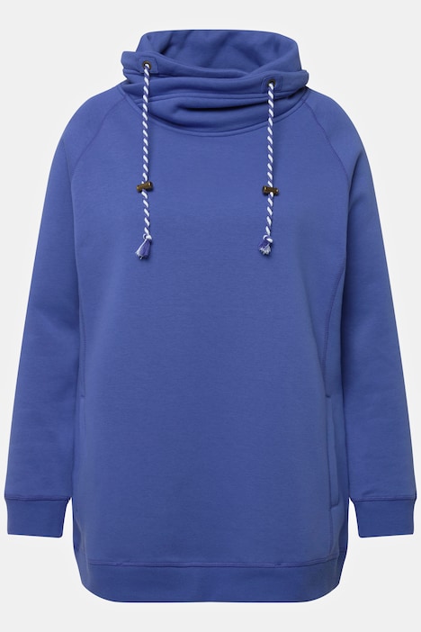 Sweatshirt, weiter Stehkragen, Taschen, Raglan-Langarm