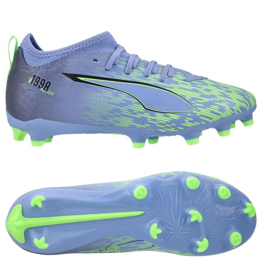PUMA Ultra 5 Match FG/AG Christian Pulisic Chasing the Dream - Violet/Vert/Noir Enfant ÉDITION LIMITÉE