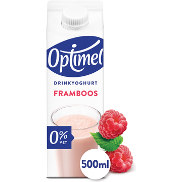 Optimel Drinkyoghurt Framboos 0% Vet 500ml