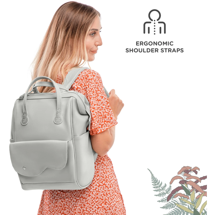 Kinderkraft Wickelrucksack TREASUREPACK graunature vibes