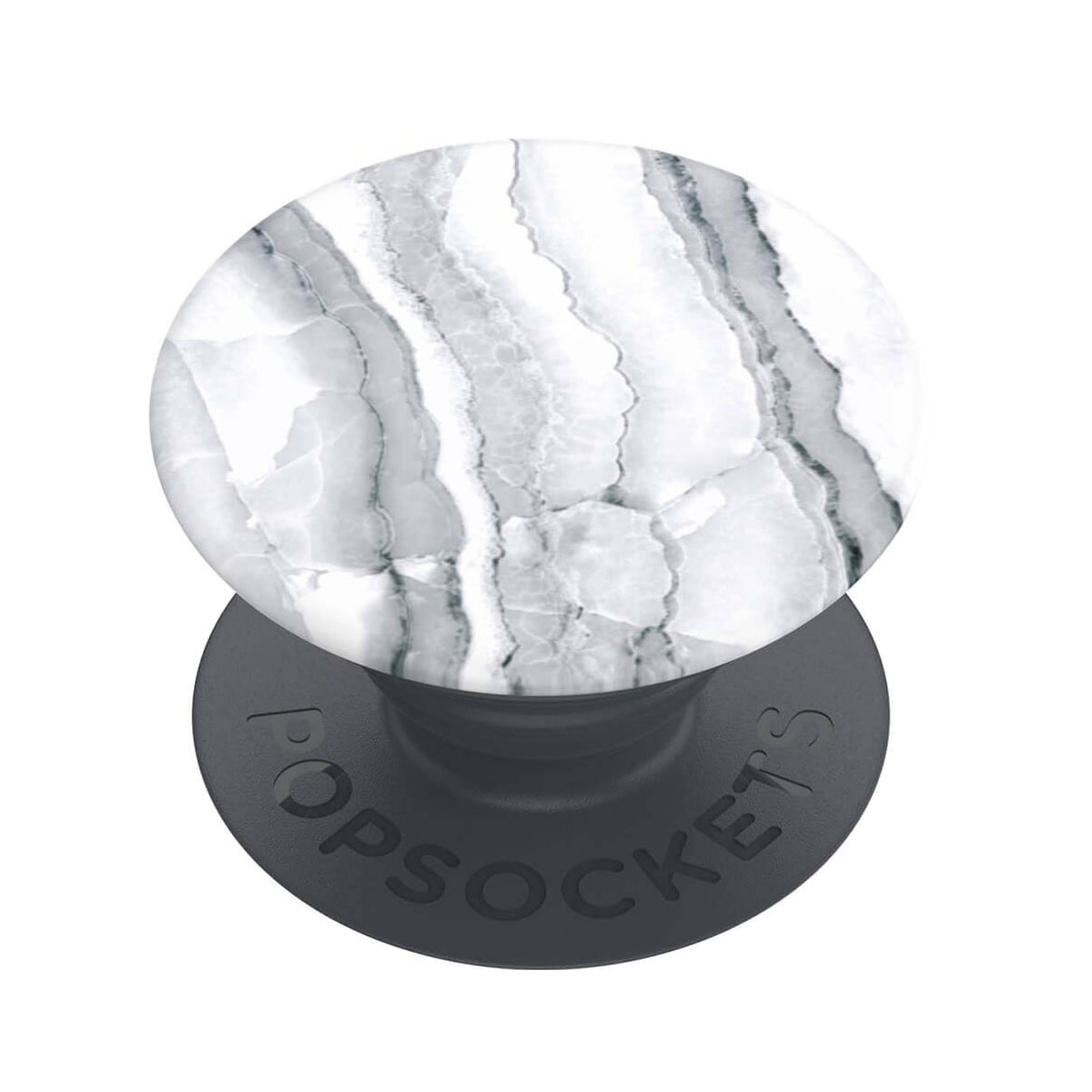 POPSOCKETS PopGrip Basic grep til mobile enhter (hvit granitt)
