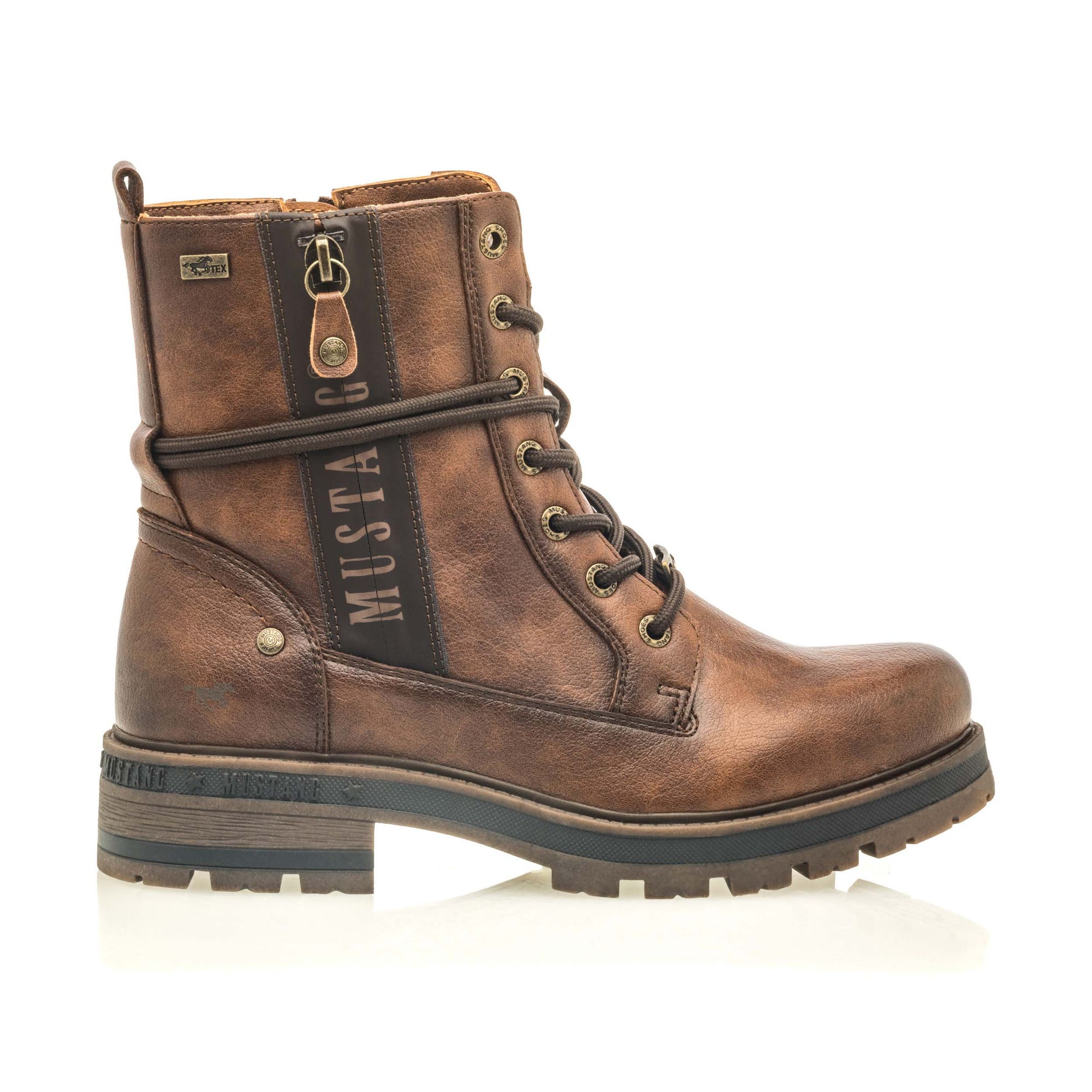 Bottines à lacets Femme marron