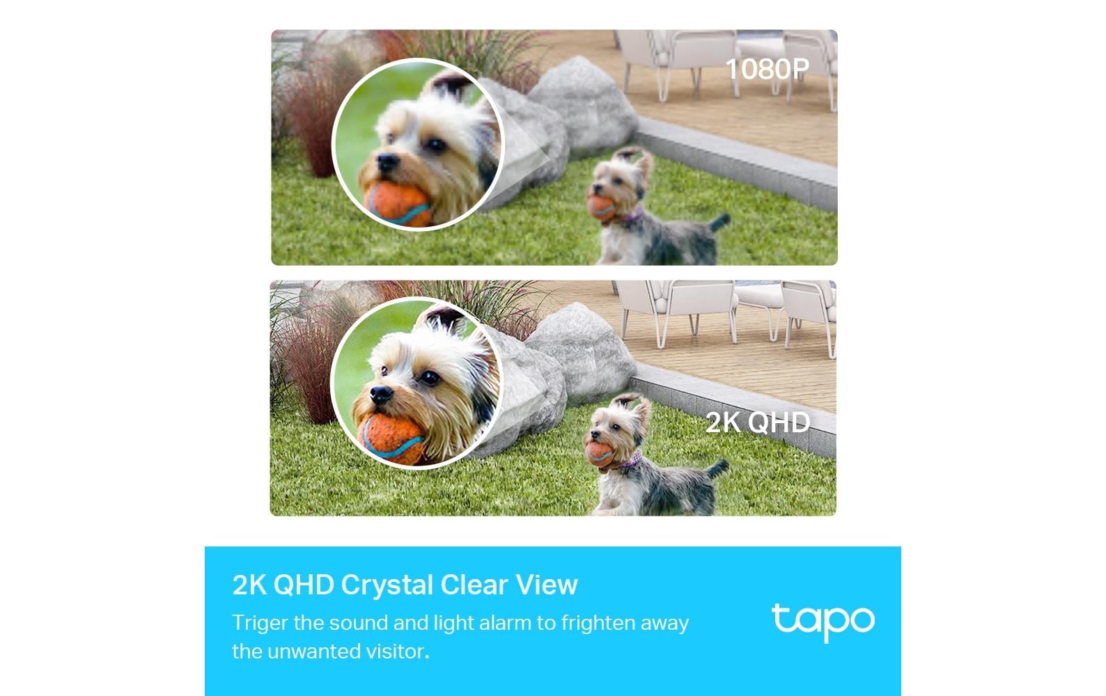 Überwachungsset Tapo C420S1Überall installieren mit langer Batterielebensdauer Smart Wire Free Security Camera System