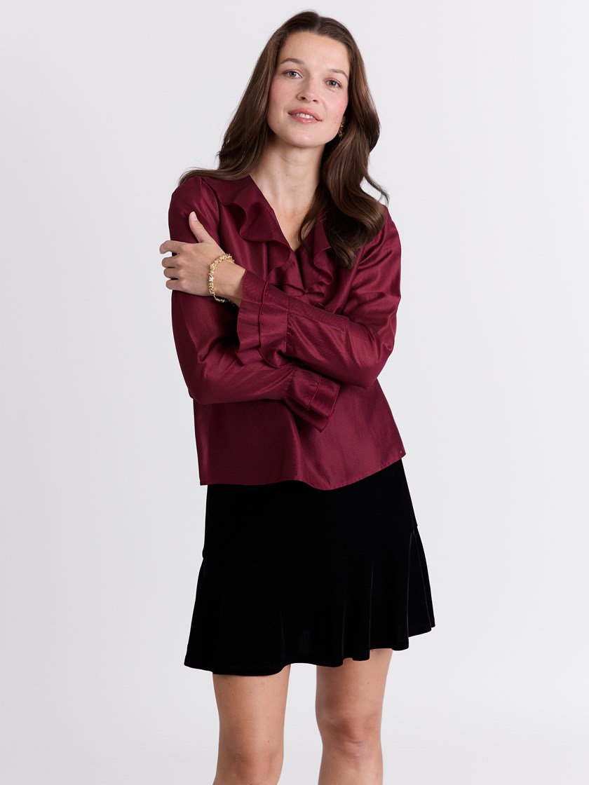 Mya bluse Burgundy