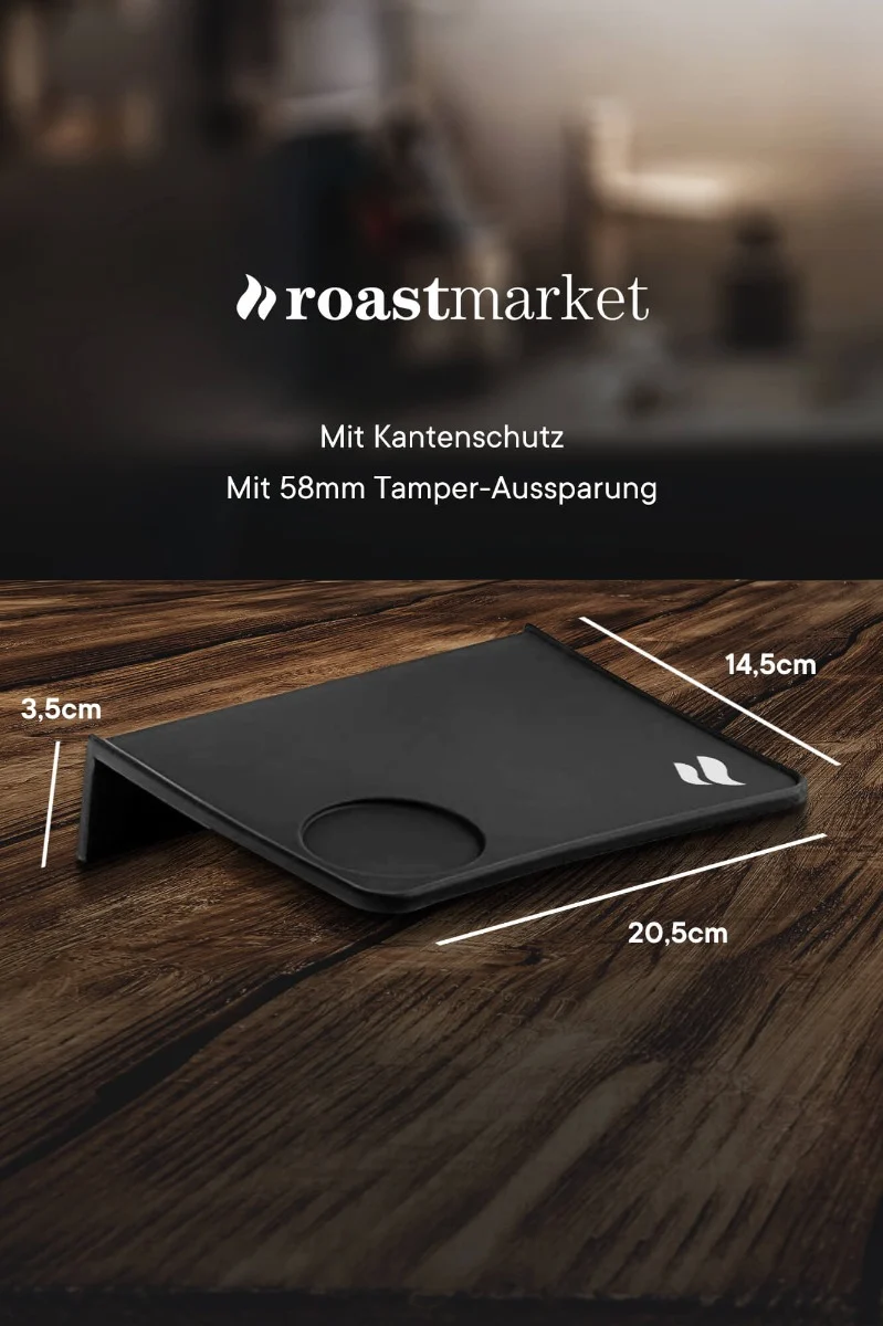 roastmarket Tampermatte mit Kantenschutz