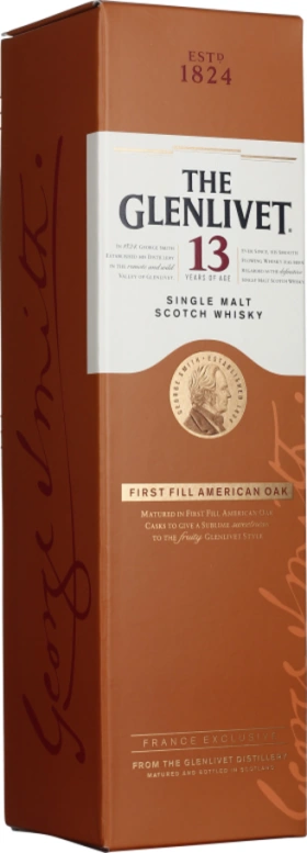 THE GLENLIVET 13 YEARS FIRST FILL 70CL