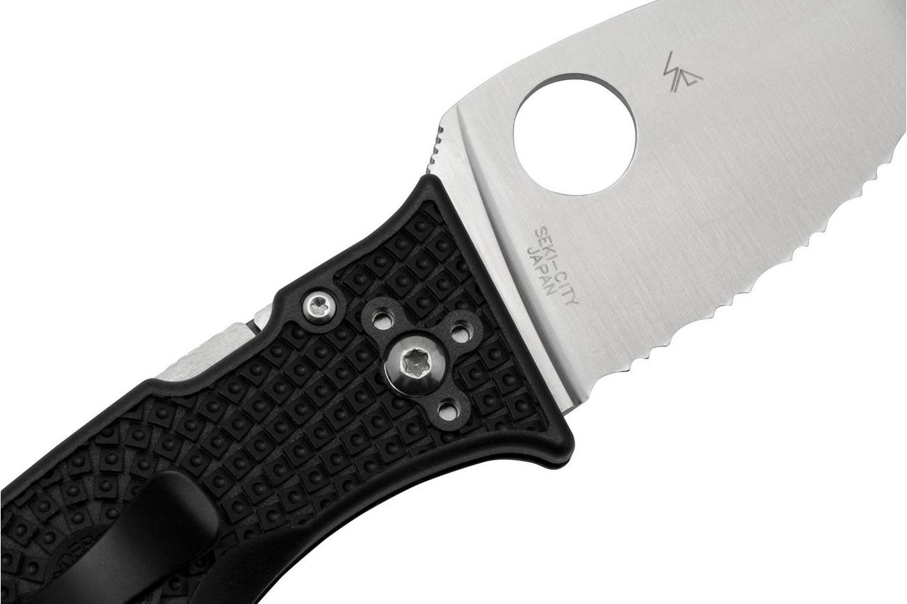 Spyderco Lil' Temperance 3 Lightweight C69SBK3 serrated zakmes, Sal Glesser design