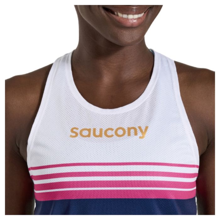 Saucony Dame Singletter Elite Singlet Blå